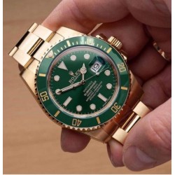 Rolex Green Full Gold Mens Watch Automatic