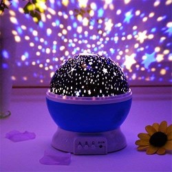 Star Moon Night Light Color Changing Rotating Projector lamp, Night Lamp for Bedroom,
