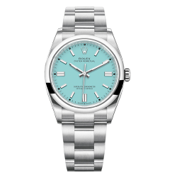 Rolex Oyster Perpetual  Turquoise Blue Dial
