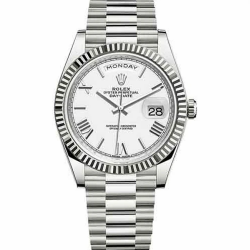 Rolex Oyster Perpetual  Day-Date Silver With Silver Dial