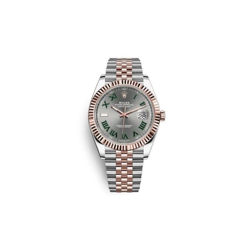 Rolex Oyster Perpetual  Rosegold Day-Date Grey Green