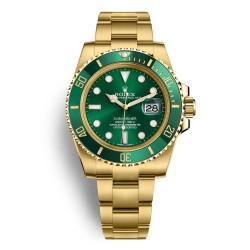 Rolex Submariner Date Oyster Full  Gold With Green Dial