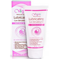 Vigini 100% Natural Actives Sexual Lubricating Lube Lubrication Lubricant Water Based Gel Men Women for Vaginal Wash able 100G