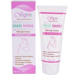 Vigini Natural Actives Stretch Marks Scar Remove Remover Removal oil Cream with Bio Oil in Pregnancy Delivery for Women 100G