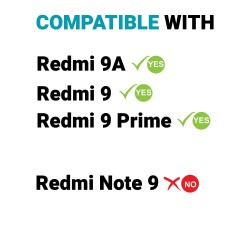 vexclusive®Tempered Glass Screen Protector Compatible for Redmi 9/9 Power / 9 Prime / 9A Full Screen Coverage (except edges)