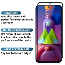 vexclusive® Tempered Glass Screen Protector Compatible for Samsung Galaxy M51 / Samsung Galaxy F62 with Edge to Edge pck 1