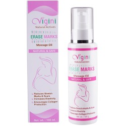 Vigini Natural Actives Stretch Marks Scar Remove Remover Removal cream Oil with Bio Oil in After Pregnancy Delivery Women 100G
