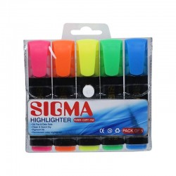 Sigma Assorted Highlighter Pack Of 5