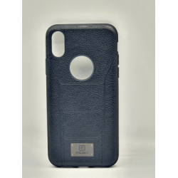PULOKA Premium Matte Leather  Case for Iphone Xs black