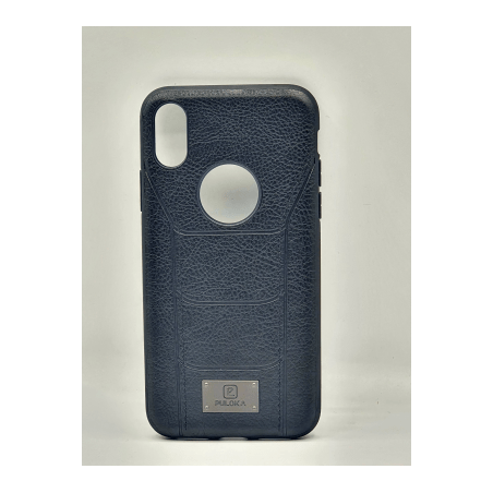 PULOKA Premium Matte Leather  Case for Iphone Xs black