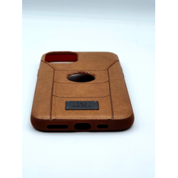 PULOKA Premium Matte Leather  Case for Iphone Xs brown