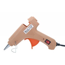20W 20 WATT 7MM HOT MELT Glue Gun with ON Off Switch and LED Indicator (Free 10 Transparent Glue Sticks)