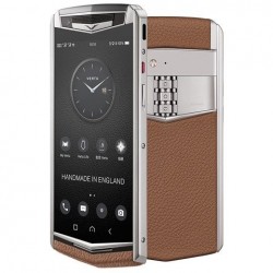 VERTU ASTER P BROWN  AND SILVER