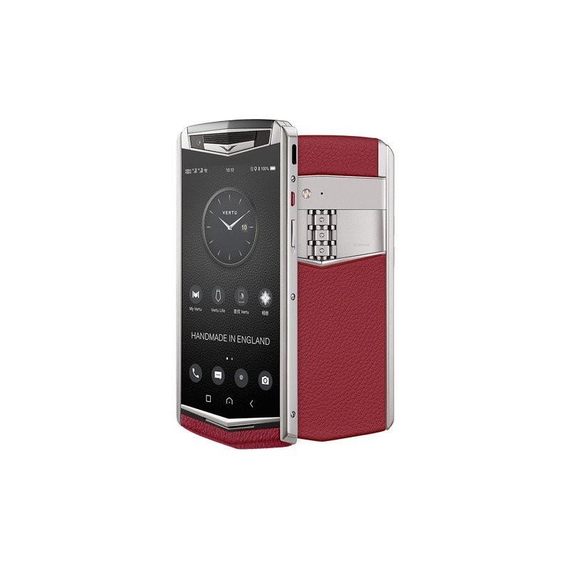 VERTU ASTER P RED AND SILVER