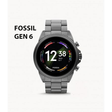 Fossil Gen 6 Smartwatch Smoke Stainless Steel - FTW4059