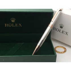 Rolex Ballpen  Spline Silver Rose gold