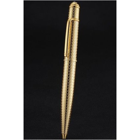 Diabolo de Cartier Gold Ballpoint Pen Palladium  Finish Resin Cabochon ST180067 Sold Online PE066