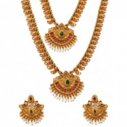 Alankruthi Gold-Plated Red...