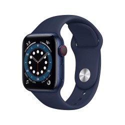 Apple Watch Series 6 GPS + Cellular Blue Aluminium Case with Deep Navy Sport Band