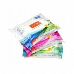 Tulips refreshing wet wipes with 3 different fragrance -20 wipes each (japanese cherry, magnolia & summer fresh)
